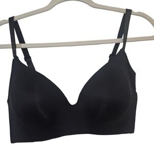 F.I.T. Figure Improving Technology Black Wireless T-Shirt Bra 38D B28810XH3